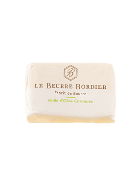 Beurre Bordier huile d'olive citronnée