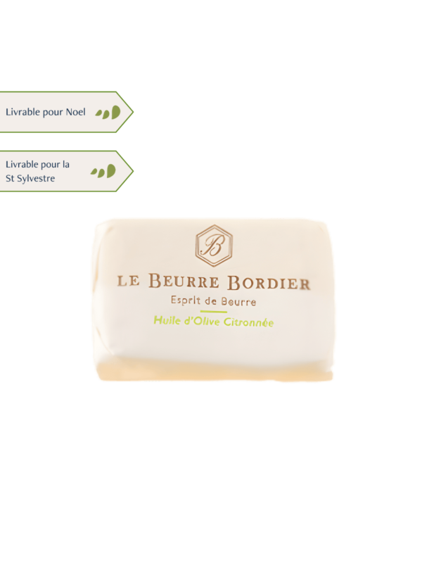 Beurre Bordier huile d'olive citronnée
