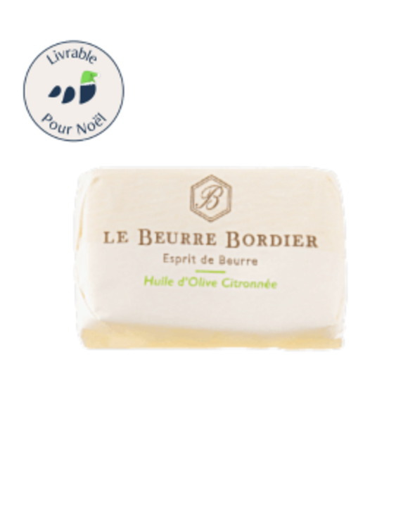 Beurre Bordier huile d'olive citronnée