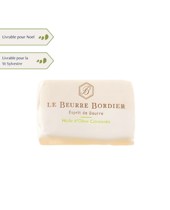 Beurre Bordier huile d'olive citronnée