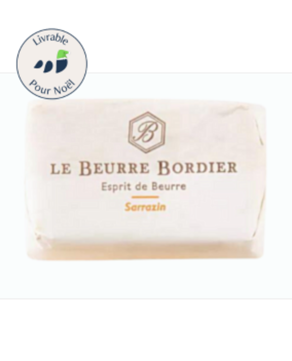 Beurre Bordier au Sarrazin