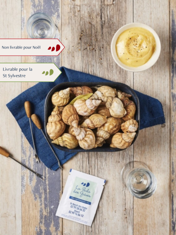 Bulots cuits par nos soins