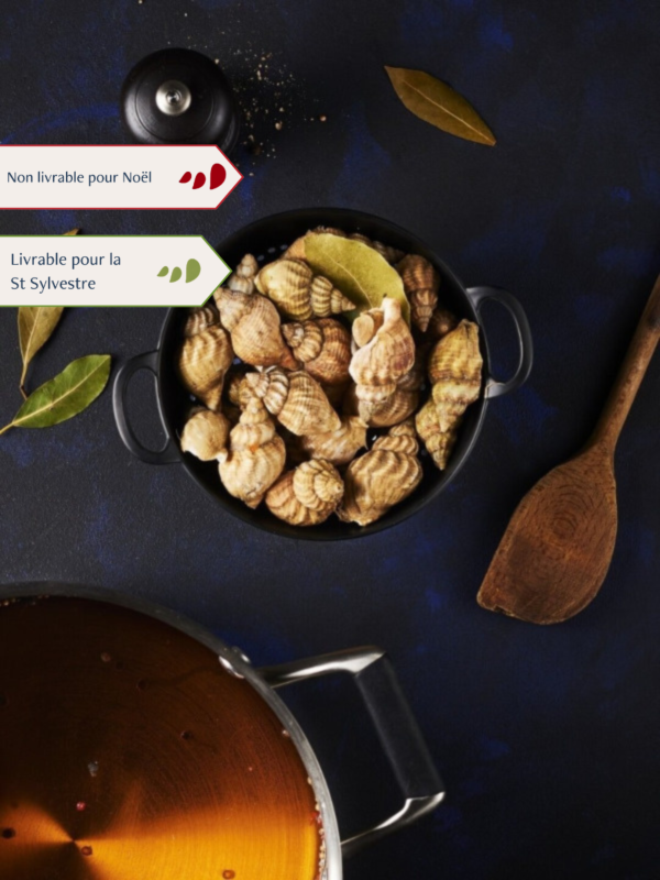 Bulots cuits par nos soins