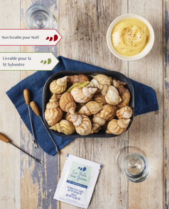 Bulots cuits par nos soins