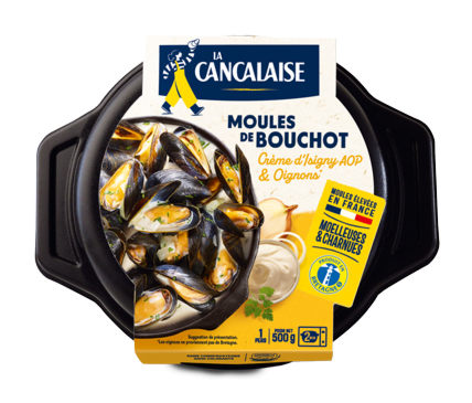 Moules de Bouchot à la crème d'Isigny & aux oignons