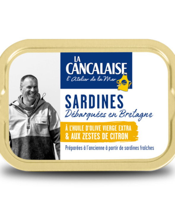 Sardines à l’huile d’olive vierge extra & aux zestes de citron