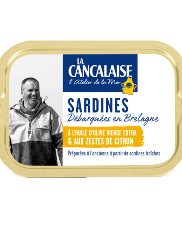 Sardines à l’huile d’olive vierge extra & aux zestes de citron