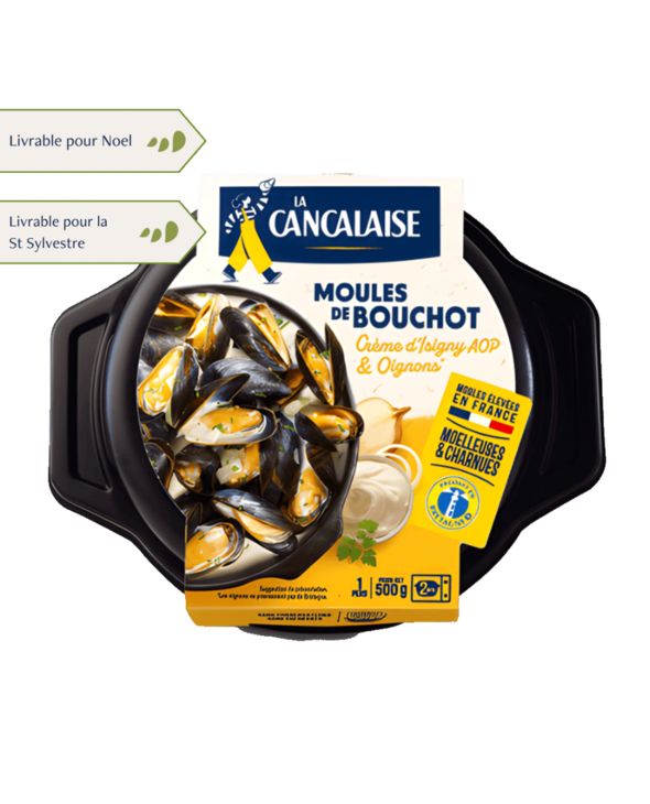 Moules de Bouchot à la crème d'Isigny & aux oignons