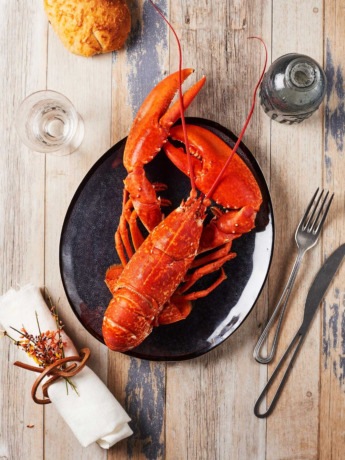 Homards cuits par nos soins