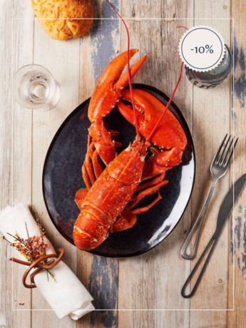 Homards cuits par nos soins