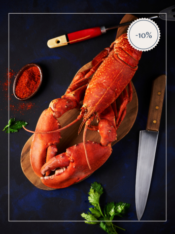 Homards cuits par nos soins