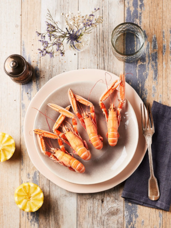 Langoustines moyennes cuites par nos soins