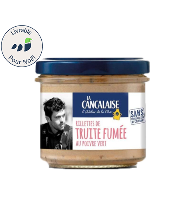 Rillettes de Truite Fumée au poivre vert 