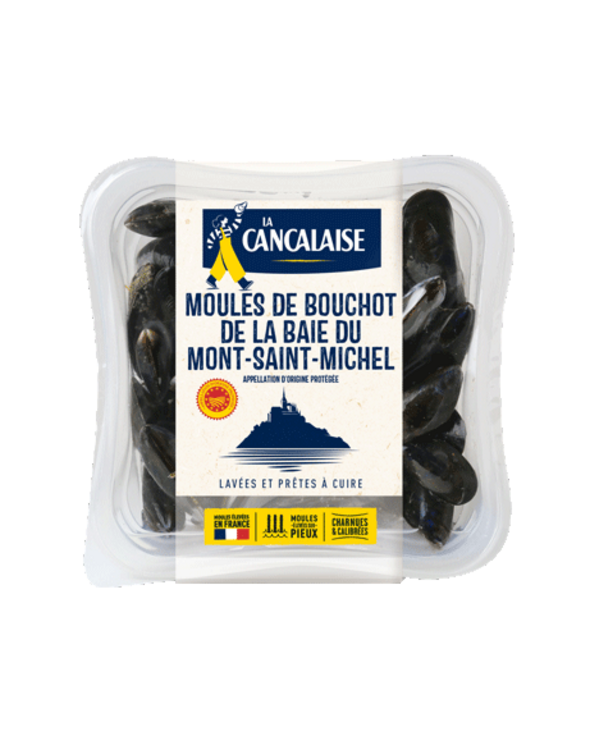 Moules de bouchot de la Baie du Mont-Saint-Michel AOP en barquette