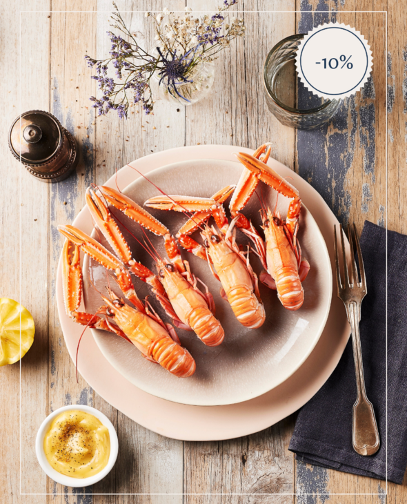 Langoustines grosses cuites par nos soins