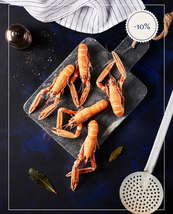 Langoustines grosses cuites par nos soins