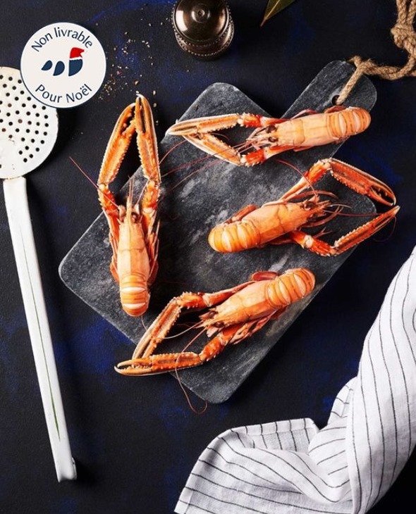 Langoustines grosses cuites par nos soins