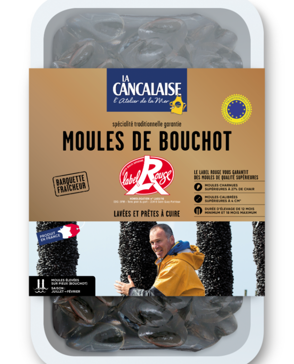 Moules de Bouchot Label Rouge en barquette