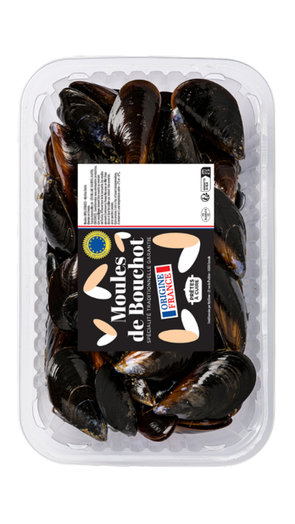 Moules de bouchot STG en barquette