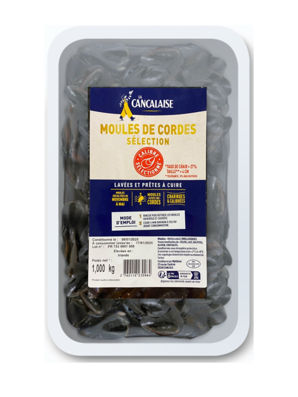 Moules de Corde en barquette prêtes à cuire 