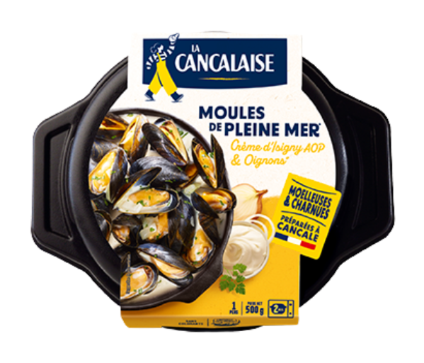 Moules de Pleine Mer à la crème d'Isigny & aux oignons