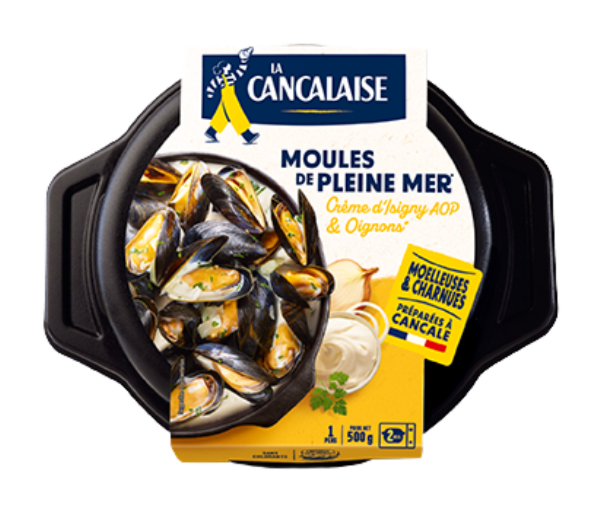 Moules de Pleine Mer à la crème d'Isigny & aux oignons