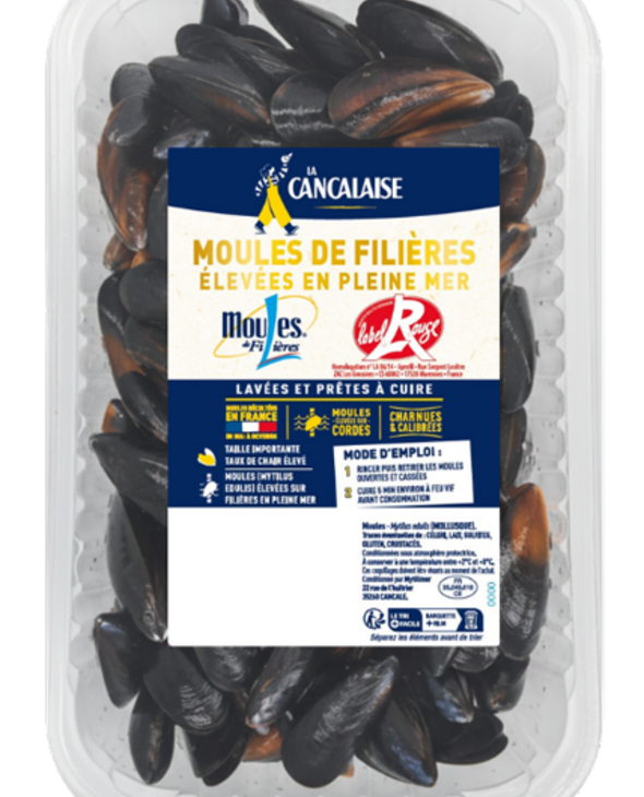 Moules de cordes Label Rouge en barquette 