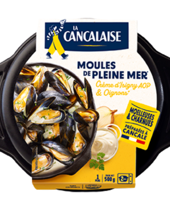 Moules de Pleine Mer à la crème d'Isigny & aux oignons