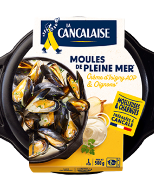 Moules de Pleine Mer à la crème d'Isigny & aux oignons