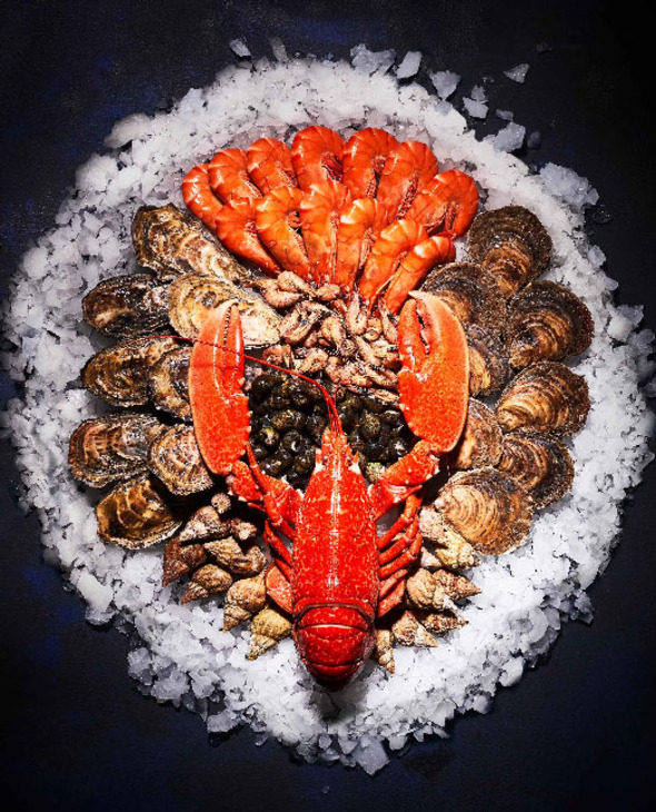 Plateau de fruits de mer des fêtes homard 