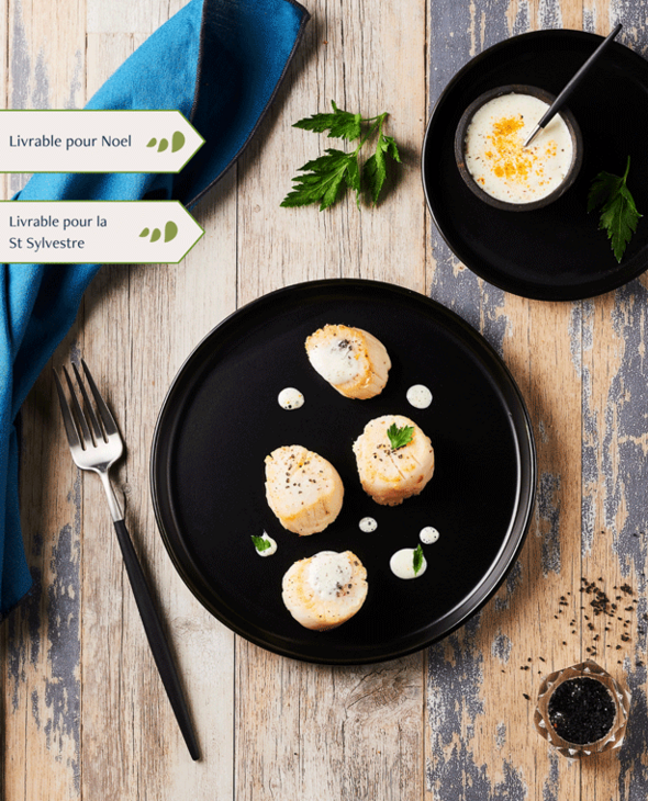 Noix de saint Jacques fraiches décoquillées