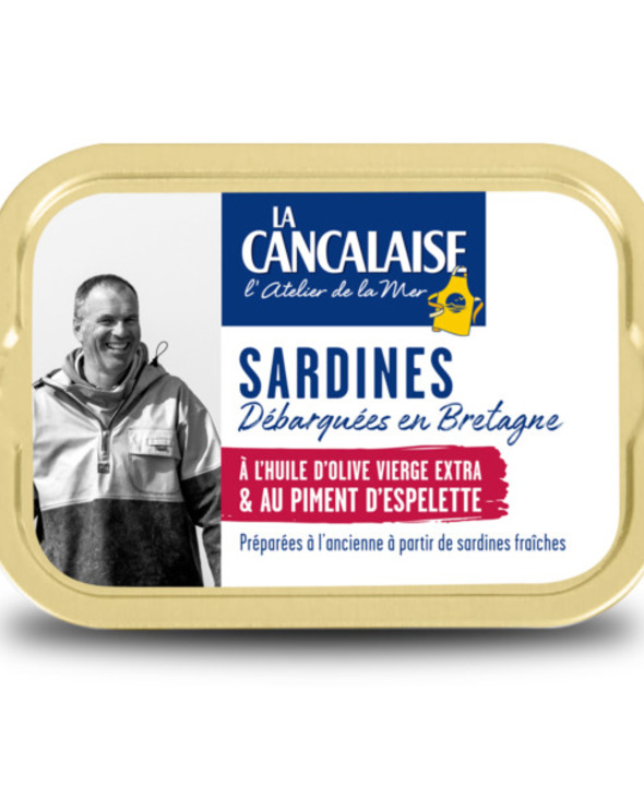 Sardines à l’huile d’olive vierge extra & au piment d’Espelette