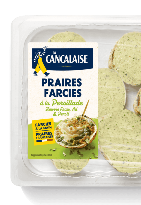 Praires farcies à la persillade