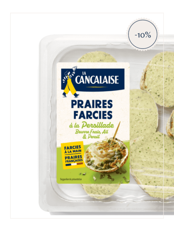Praires farcies à la persillade