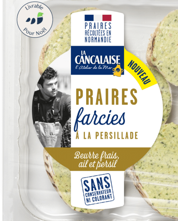 Praires farcies à la persillade