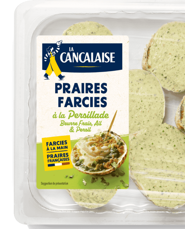 Praires farcies à la persillade