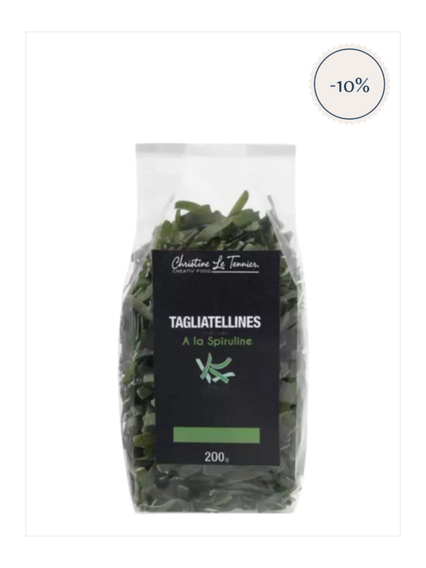 Tagliatellines à la spiruline