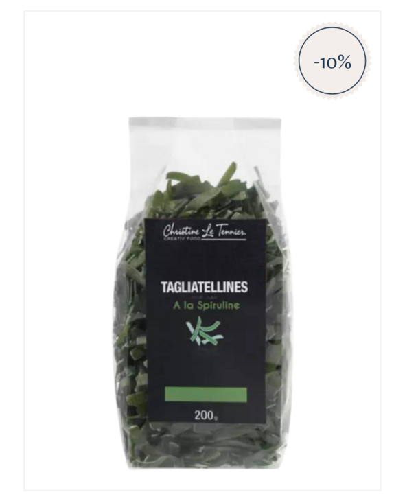 Tagliatellines à la spiruline