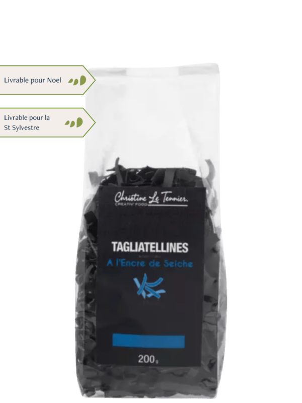 Tagliatellines à l'encre de seiche