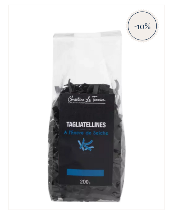 Tagliatellines à l'encre de seiche