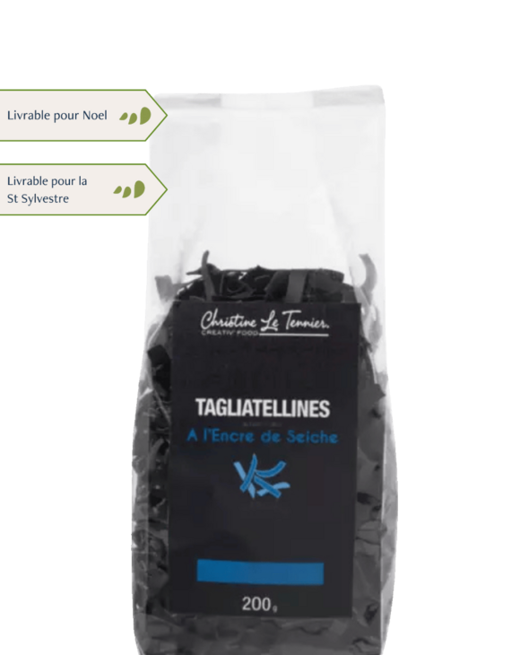 Tagliatellines à l'encre de seiche