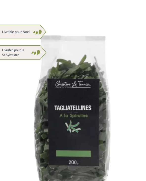 Tagliatellines à la spiruline