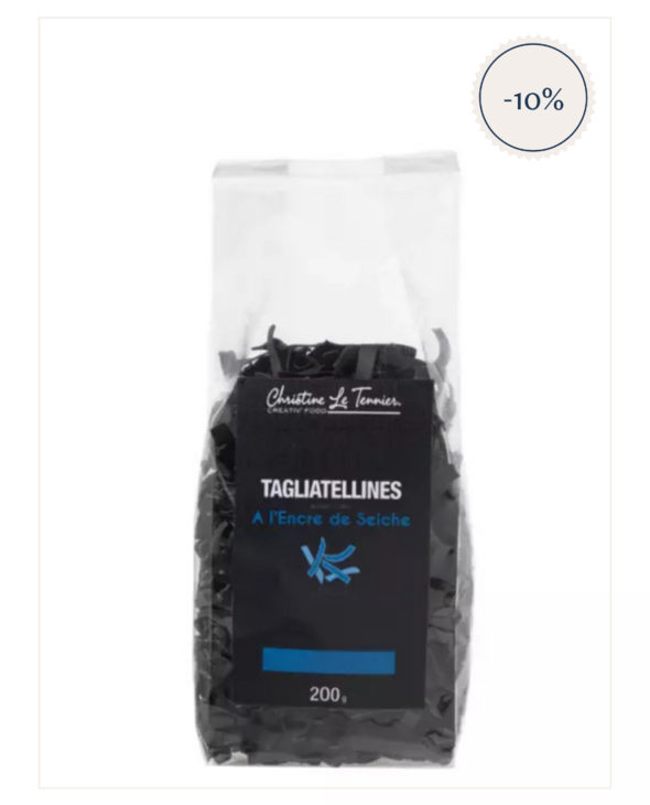 Tagliatellines à l'encre de seiche