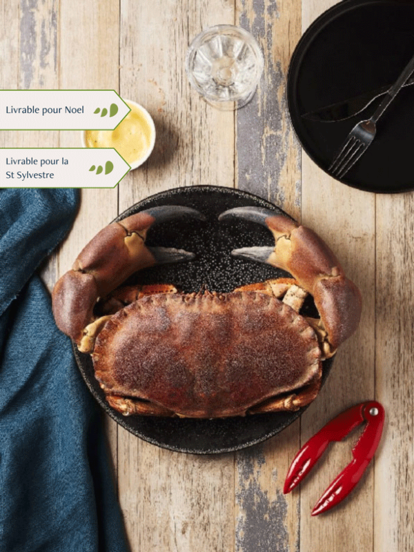 Tourteau cuit par nos soins