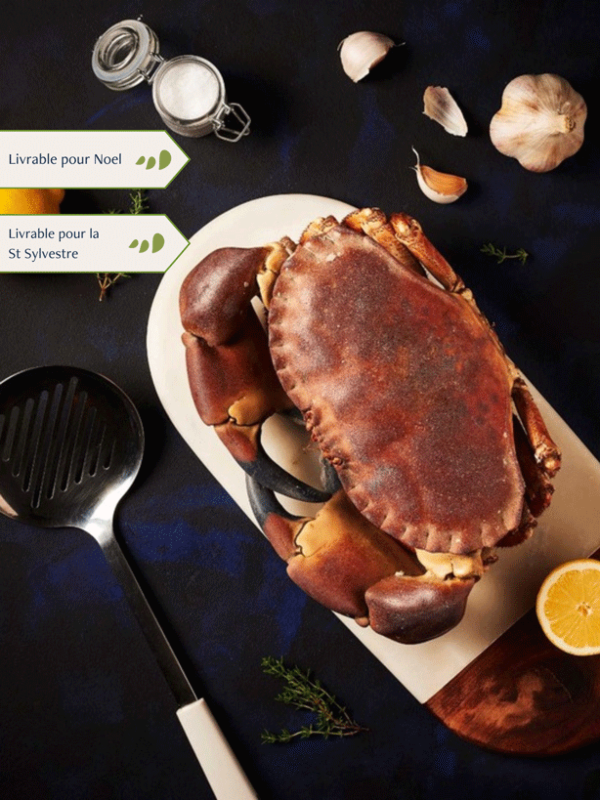 Tourteau cuit par nos soins