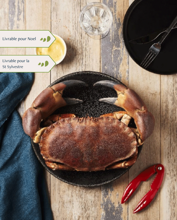 Tourteau cuit par nos soins